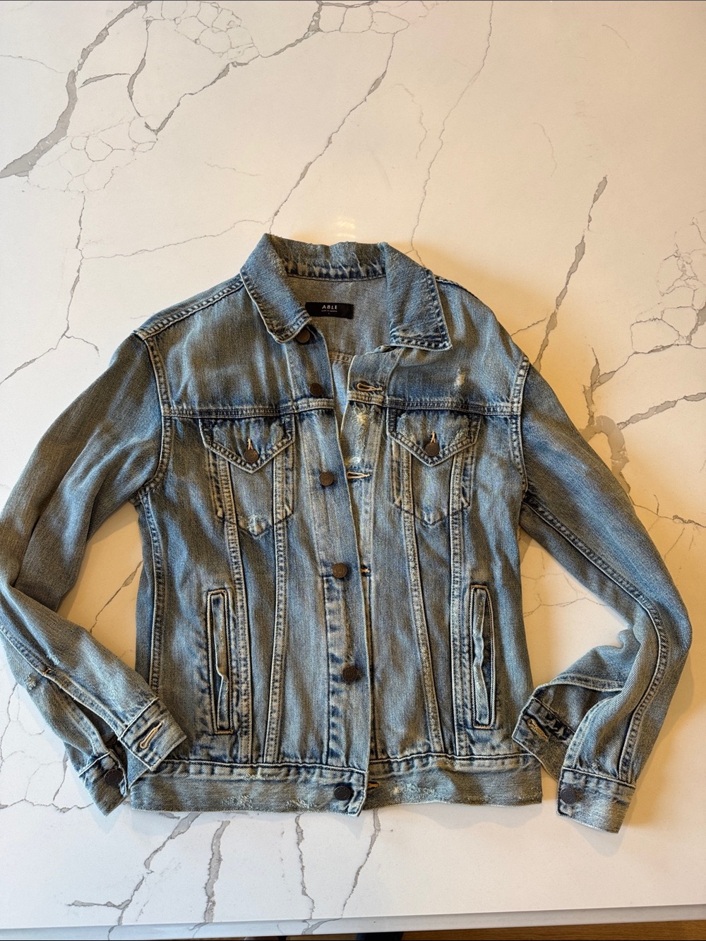 Light Wash Blue Denim Jean Jacket